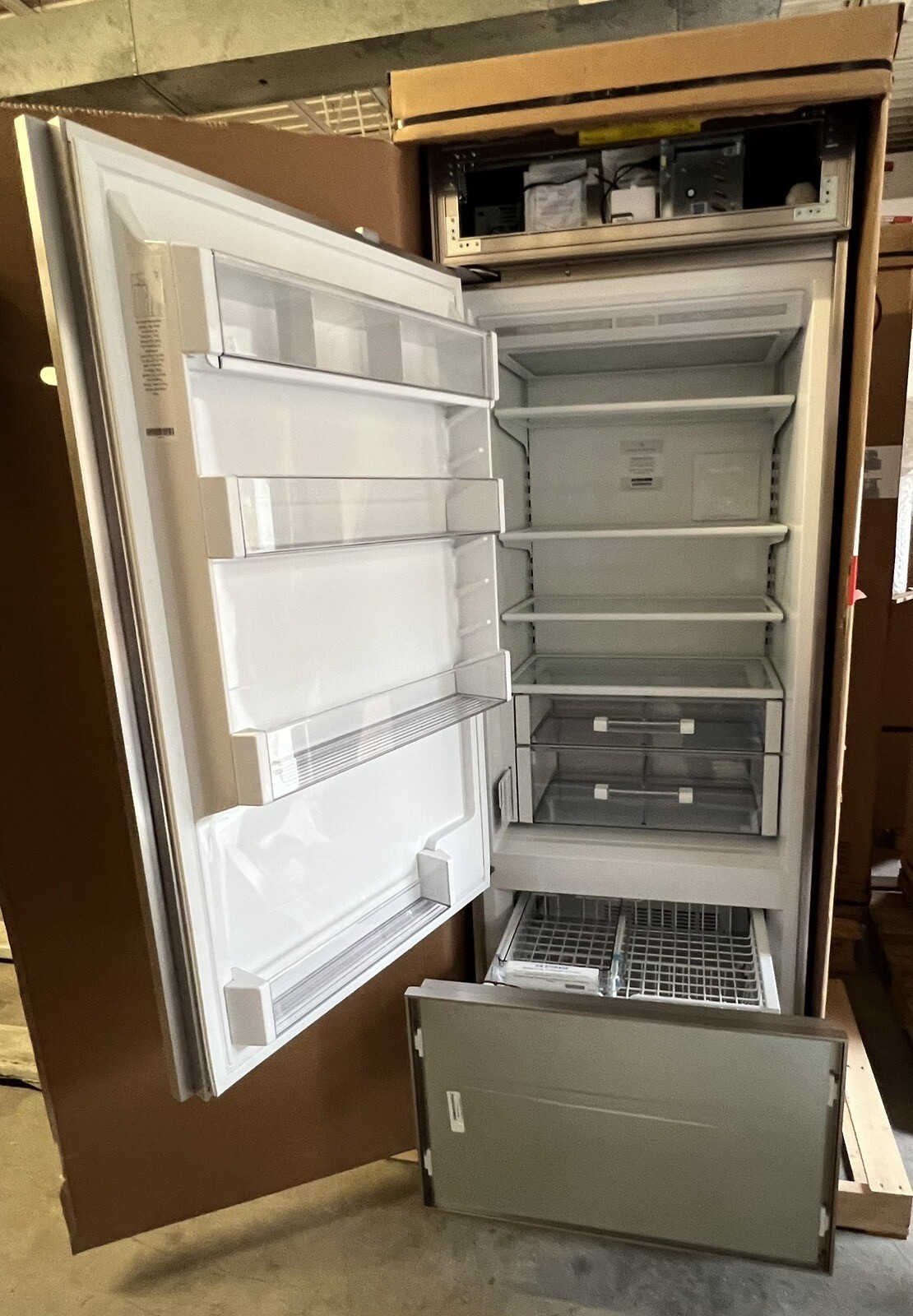 SubZero 30" Panel Ready Over / Under Refrigerator Freezer BI30U/OLH