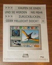Rare Advertising Intel Pentium Processor - Pteranodon - Dinosaur 1994