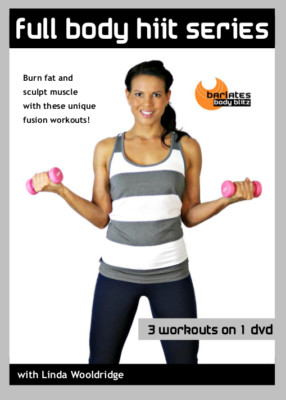 Barre Weights Cardio EXERCISE DVD Barlates Body Blitz FULL BODY HIIT 3 ...