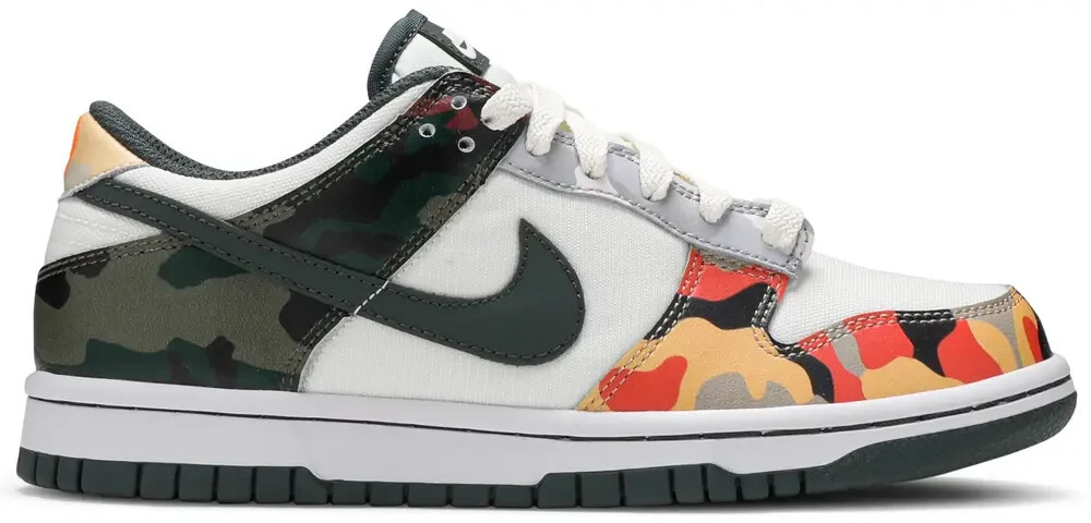 Кроссовки Nike Dunk Low Sail Multi-Camo (GS), размер 5y, Новые db1909-100