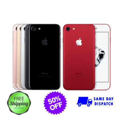 Apple iPhone 7 32GB Unlocked - Rose Gold, Black, Red, Jet Black - AT&T/T-Mobile