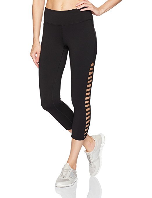 Leggings Yoga Jessica Simpson Coupés - Noir Avec Détails Mesh Découpés - Taille XS - Très Bon état