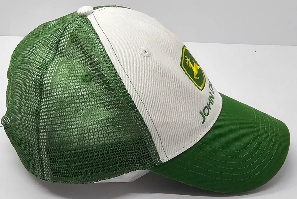 Gorra vintage John Deere Snapback blanca y John Deere verde Foto 3 de 4
