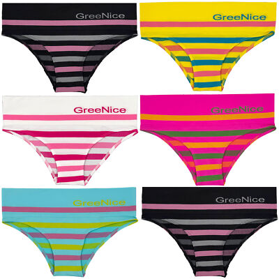 Teen Panty 6er Pack Stretch Microfaser Mädchen Unterhose Farbset