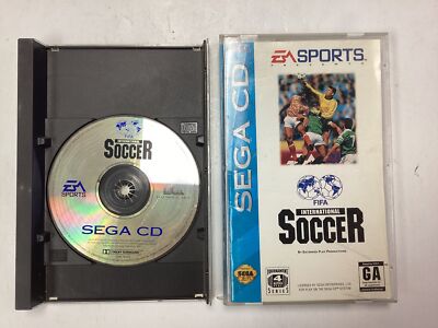 FIFA International Soccer- Sega CD Long Box Complete TESTED CIB with Reg Card