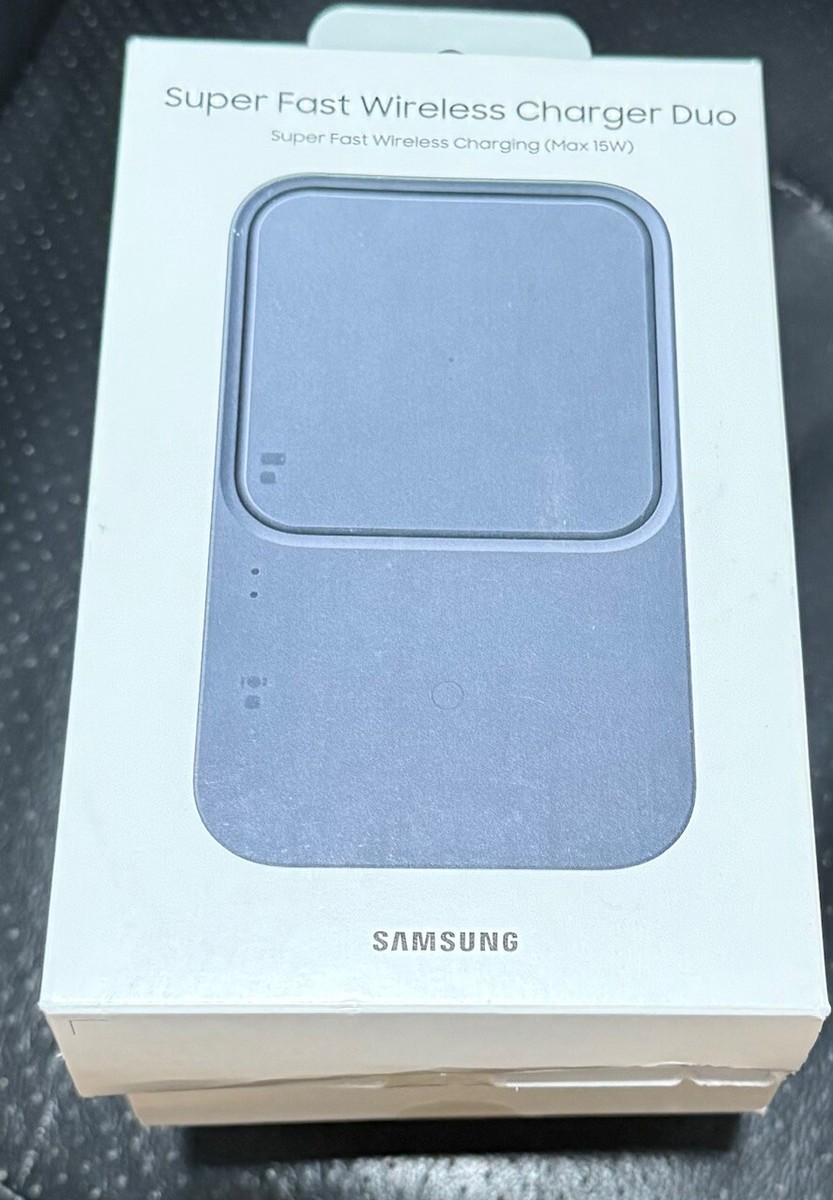 Samsung Wireless Charger Duo Fast Charge Pad 15W Gray EP-P5400TBEGUS  openbox