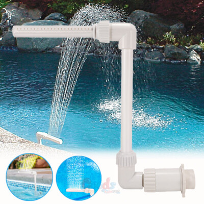 No-Power Swimming Pool Waterfall Fountain for Above & Underground Pools