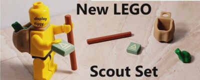 New LEGO Scouting Set Hiking Camp Map Camping Spot Ticket Pet Frog Toad Staff