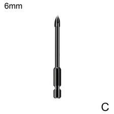Multifunction 6mm Cross Hex Drill Bit Ceramic Tile Concrete Glass Wood Marble