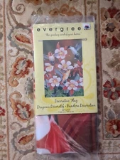 House Flag 29 X 43  Hummingbird Evergreen New
