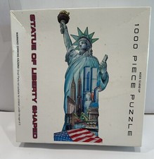 Statue of Liberty Shaped 1000 pieces Made in USA Twin Towers