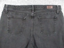 Riders by LEE Jeans Womens 16 Black Denim Relaxed Straight High Rise Retro 35x30