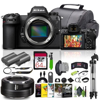 Nikon Z6 III Mirrorless Camera + FTZ II Mount Adapter + 64GB Memory Card Bundle
