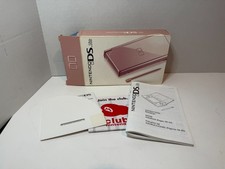 Nintendo DS Lite Metallic Rose Pink Box & Manual Inserts Only - No Console