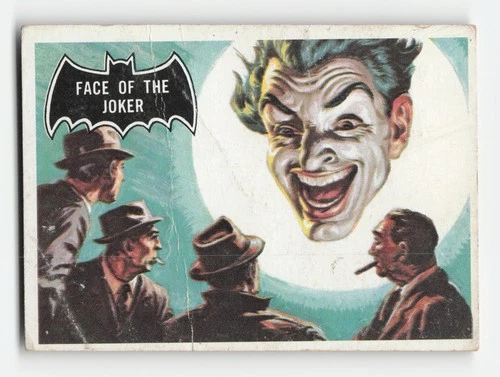 1966 Topps Batman (Black Bat Logo) #9 Face of the Joker Poor