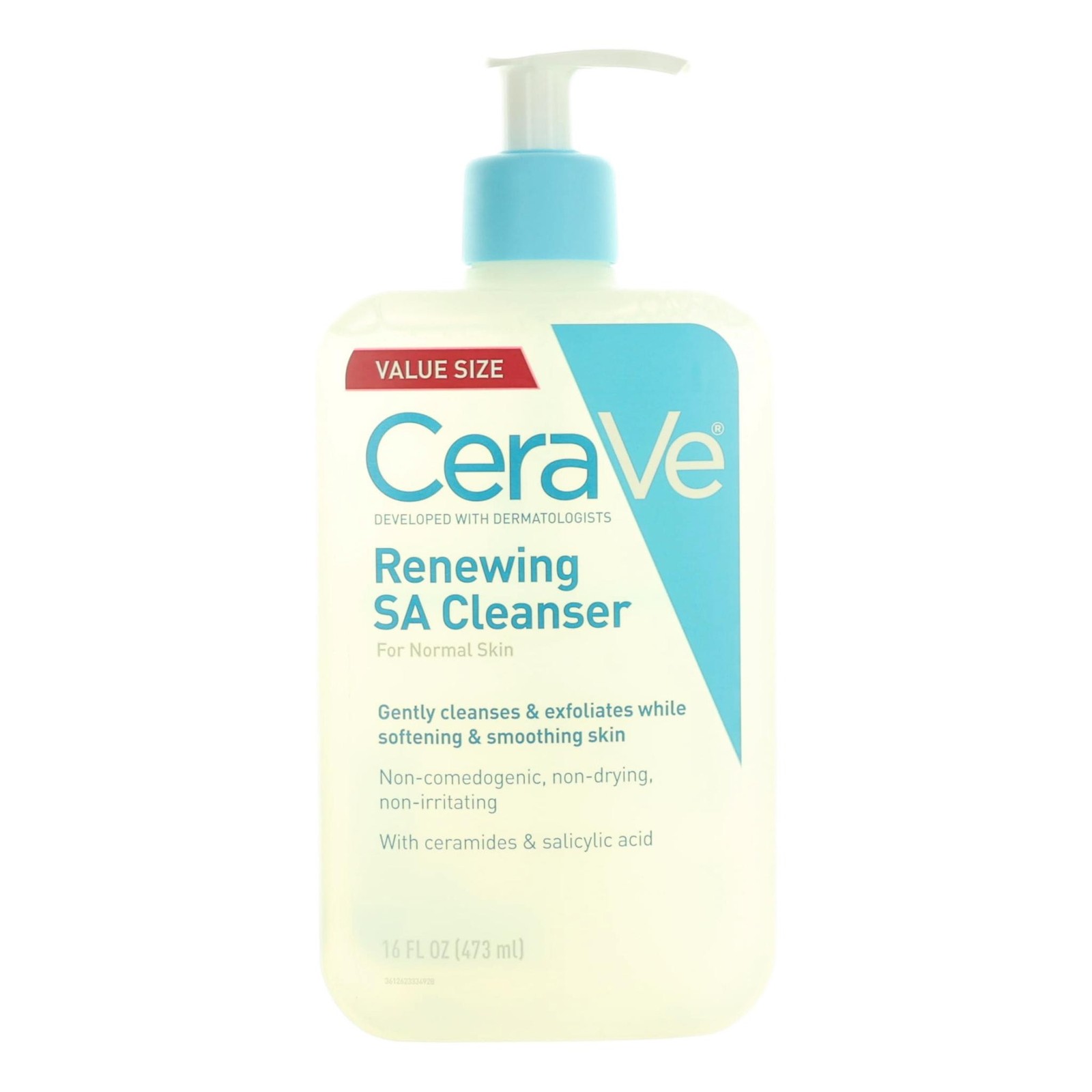 CeraVe Renewing SA Cleanser 16oz for Normal Skin with Salicylic Acid