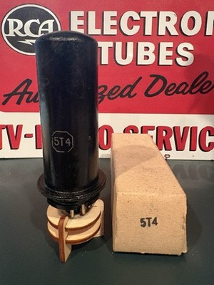 RCA 5T4 VT 114 Metal wave rectifier vacuum tube 539C Tested NOS NIB I