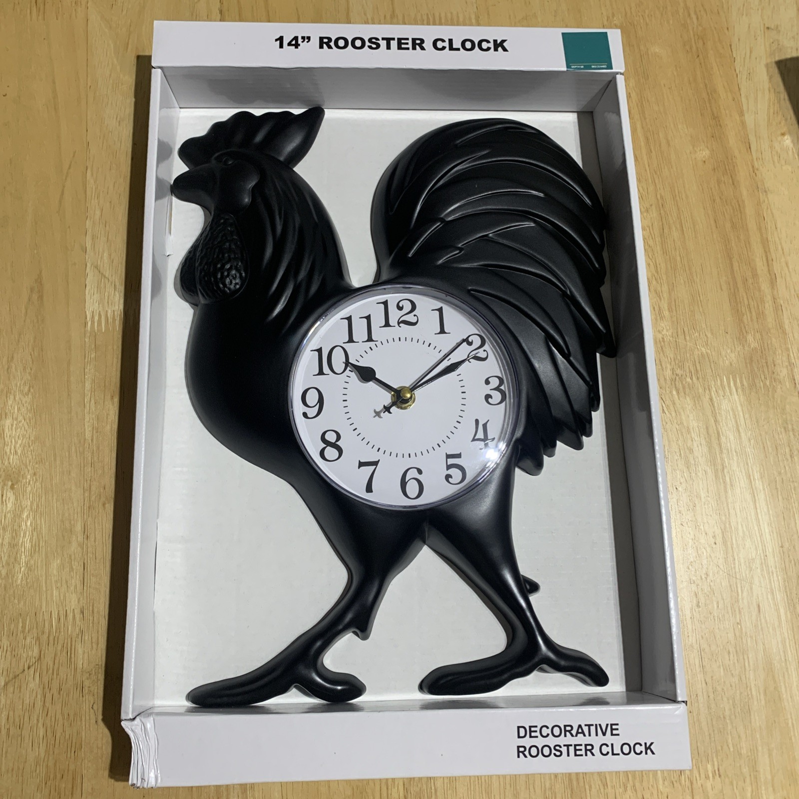 Vintage Farmhouse Kitchen Wall Clocks Battery Operated Rooster Quartz