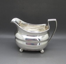 ANTIQUE GEORGE III GOOD SOLID STERLING SILVER CREAM JUG 161g R.H LONDON 1809