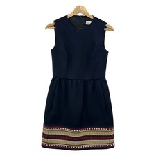RED VALENTINO Navy Red Beige Women's Dress
