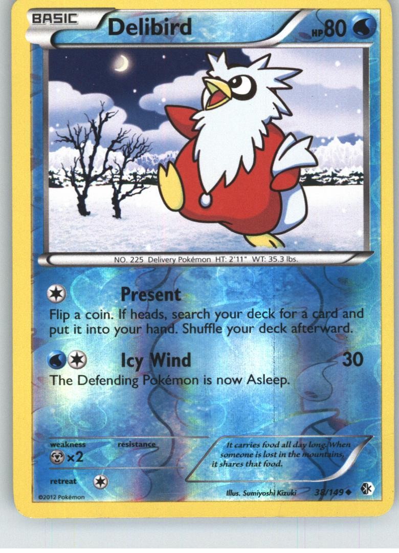 Delibird Boundaries Crossed [38/149] Uncommon Reverse Holofoil NM Pokemon