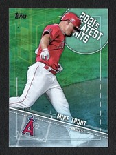 Mike Trout 2022 Topps Series 1 2021's Greatest Hits #21GH-4 Angels