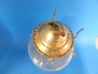 Manganese Glass Hurricane Lantern w/ Burner 12" Tall Vintage — photo 2