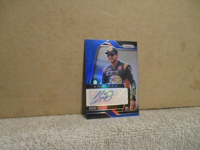 2025 PANINI PRIZM SCRIPTS CHASE BRISCOE #S-CBS BLUE PRIZM AUTOGRAPH AUTO 16/49