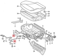 Cojinete de golf genuino VW AUDI SEAT SKODA 50 Caddy Citi 893881167