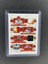 Panini National Treasures NFL Gear Quad Materials Chiefs Mahomes Worthy /10