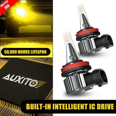 H11 H8 LED Fog Driving Light Bulbs For 2013 2014 2015 Honda Accord Golden Yellow