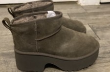 UGG Classic Ultra Mini New Heights suede ankle boots Size 6 BNIB