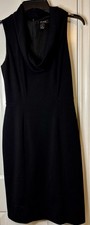 White House Black Market Black Fitted Dress Little Black Dress Cocktail  SZ 4