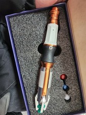 US Doctor Who 11th Metal Sonic Screwdriver LED Light Sound Replica Fast Shipping