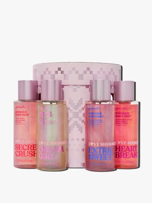 Victoria's Secret 4 Piece Full Size  Love-shimmer Gift Set