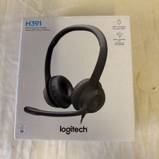 Logitech H391 On-Ear Wired Stereo Headset with Noise Canceling Mic - Graphite