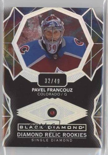 2020 Upper Deck Black Diamond Relic Rookie Gems Ruby 32/49 Pavel Francouz