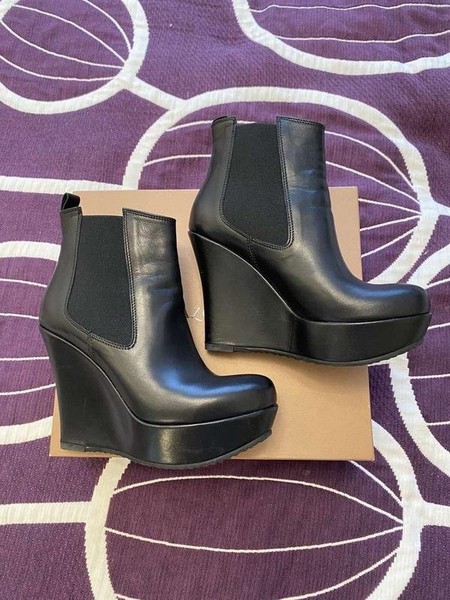 Women Carlo Pazolini Ankle Boots Black Leather 37 #10SD