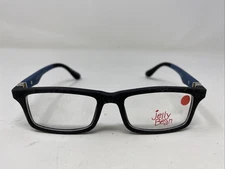 Jelly Bean JB 165 BLACK/BLUE 42-14-125 Plastic Full Rim Eyeglasses Frame !L00