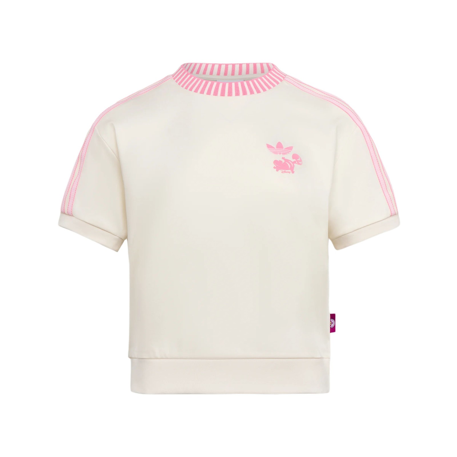 adidas Originals X Disney Cheshire Cat Fashion Sports Loose Three-Stripe Crew