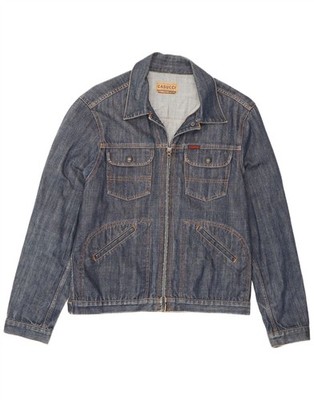 Casucci Herren Jeans Jeansjacke UK 38 mittelblau Baumwolle AT13