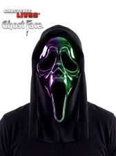 Ghostface Ombre Chrome Mask Fun World In Stock Free Shipping 