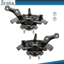 2 Front Wheel Hub Bearing Steering Knuckle For Honda Civic 2013-2015 1.5L 1.8L