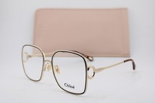 NEW CHLOE CH0147O 001 GOLD BLACK HAVANA AUTHENTIC EYEGLASSES 56-17