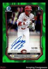 2026 Bowman Chrome Prospect Green Lava Refractor Pablo Nunez 1ST ROOKIE AUTO /99