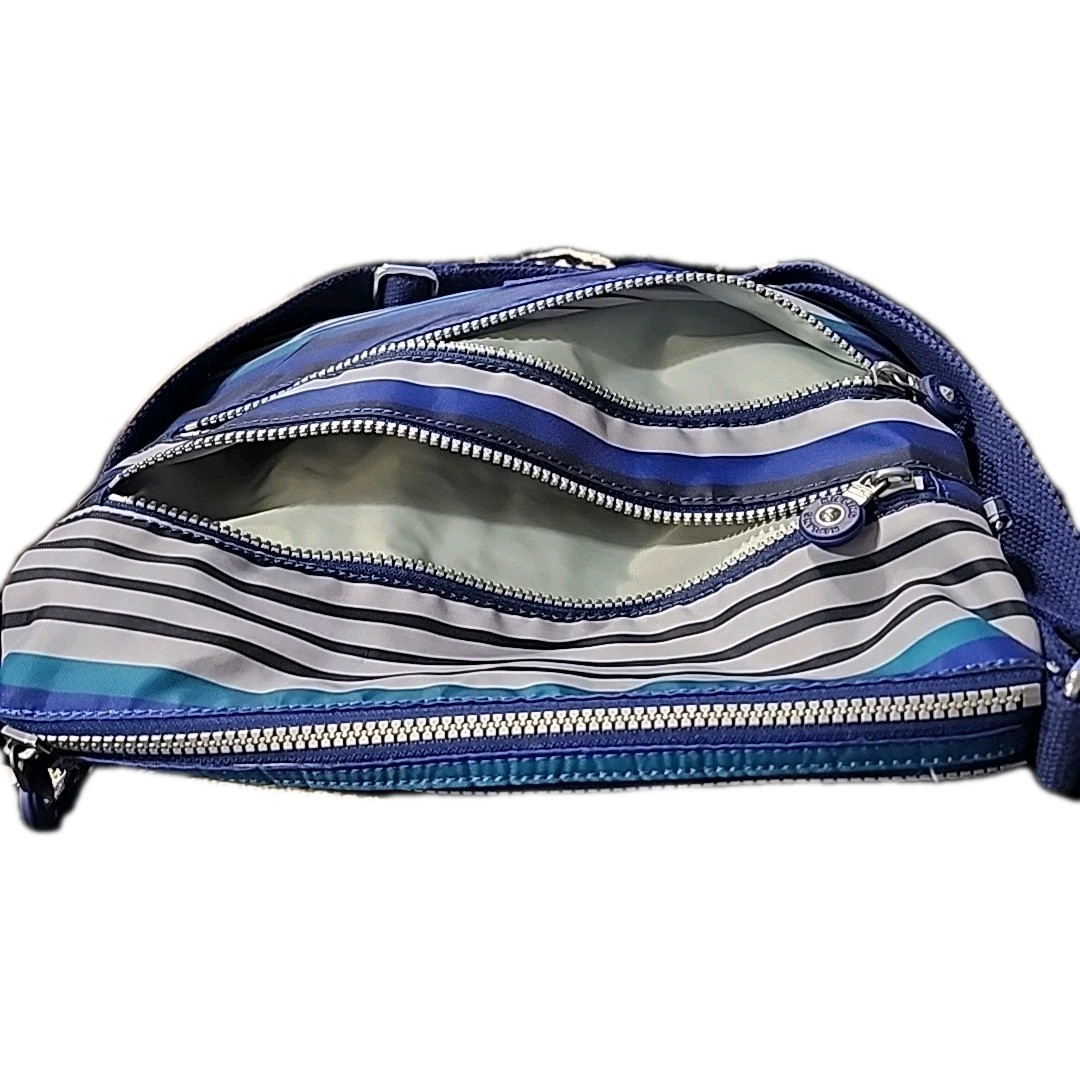 KIPLING MULTI COLOR STRIPE MULTI ZIP COMPARTMENT … - image 5