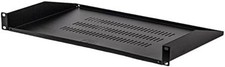 Cantilever Server Shelf Vented Shelves Rack Mount 19 Inch 1U Black 10.5 Inches