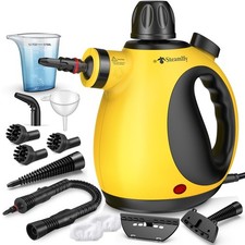Pressurized Handheld Steam Cleaner for Home, Multi-Surface Steamer with 12 Ac...