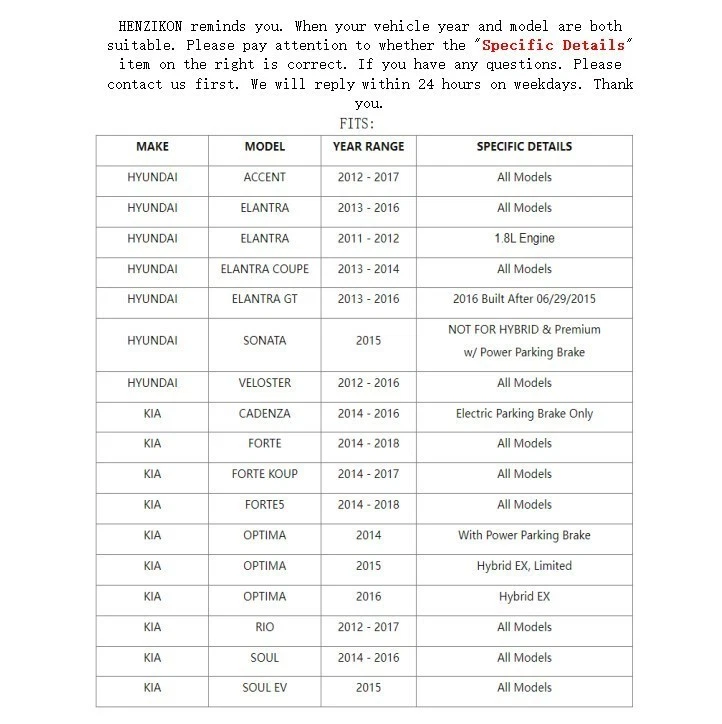 Rear Ceramic Brake Pads For 2014 2015 2016 2017 Kia Forte Forte5 Forte Koup l4 - Image 2 of 4