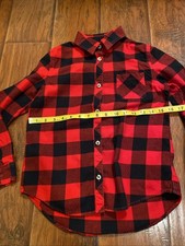 Boy s Cat And Jack Red Check Long Sleeve Flannel 10-12